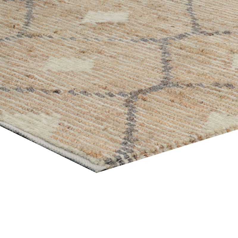 Reign Geometric Area Rug in Brown, Rectangle 9' x 12'