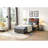 Bed Frame Frame, Storage Headboard With Charging Station, Solid And Stable, Noise Free, No Box Spring Needed, Easy Assembly