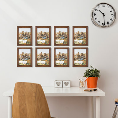 Wood Picture Frame - Set of 8