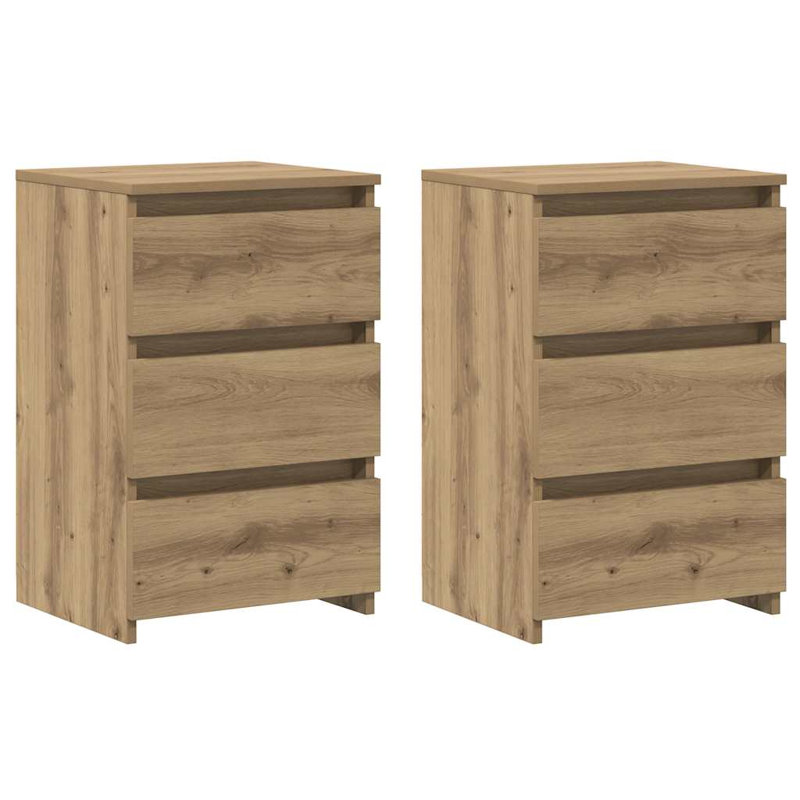 Cowlic Bed Cabinet 40x35x62.5 cm Engineered Wood, 2, Old Wood