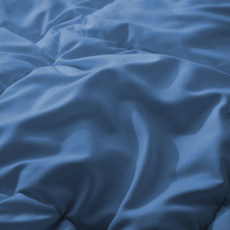 Twin Navy Down Alternative Microfiber Comforter Set