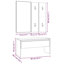 Jojuan vidaXL Hallway Furniture Set Engineered Wood-1613274430