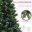 Arbre de Noël artificiel, arbre de Noël avec 1346 pointes de branches, ouverture automatique, décor des Fêtes avec base en acier-245793260