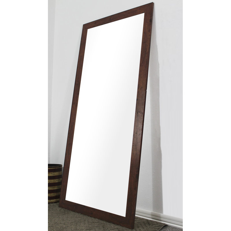 Shawhan Wood Flat Mirror, 70.5" H x 31.5" W, Dark Walnut