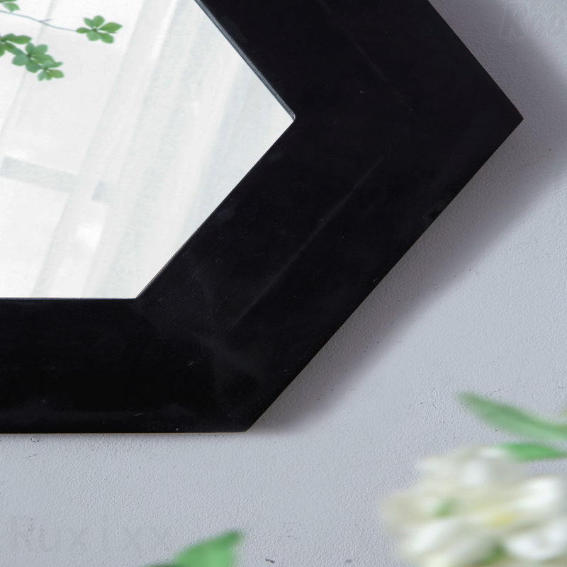 Miroir d'appoint mural 18,5 "X 18,5", Noir