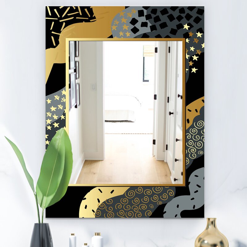 Glam Wall Decor - Playful Modern Glam Accent Mirror