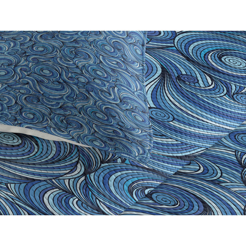 Traditional Polyester Abstract Coverlet