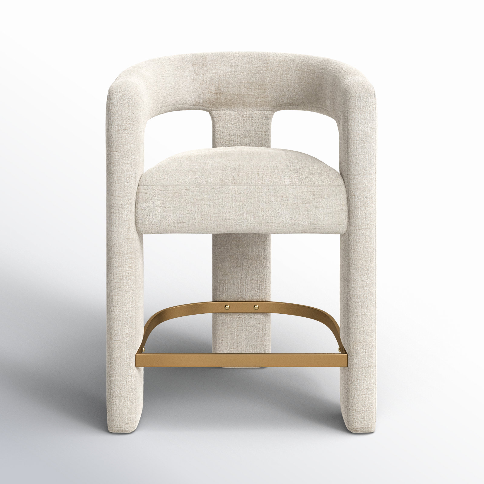 Darlington 25" Bar Stool, Gwen Natural Beige Microsuede