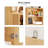 71" H X 70.9" W Bookcase Cabinet With Open Shelves, Modern Bookshelf With 3 Large Drawers (B+2C)