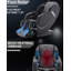 Fauteuil de massage 3D noir en similicuir noir avec enceinte Bluetooth et 24 coussins gonflables-380925047