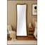 Élégant miroir de plancher pleine longueur avec cadre en bois d'eucalyptus, idéal pour un décor moderne et traditionnel.