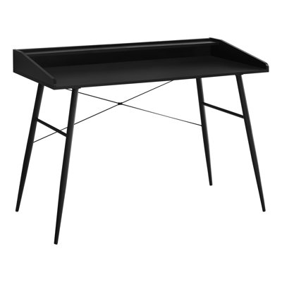 Bureau d'ordinateur, bureau personnel, ordinateur portable, tablettes de rangement, L 48 po, bureau, métal