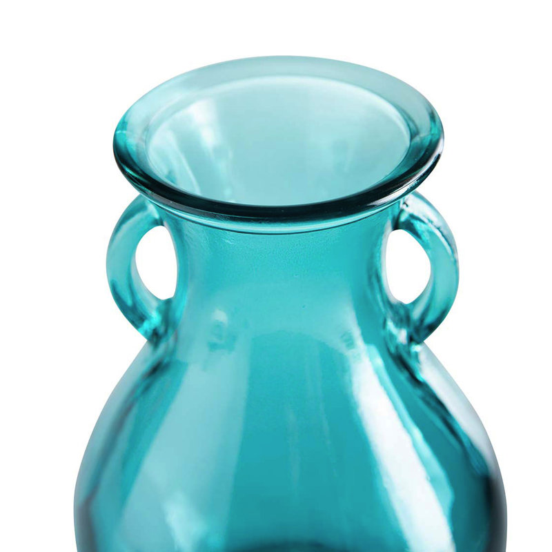 Xane Handmade Glass Table Vase, Blue