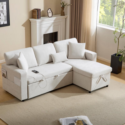 3 Seater Fabric Corner Sofa 