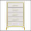 Commode blanche 5 tiroirs Chesney