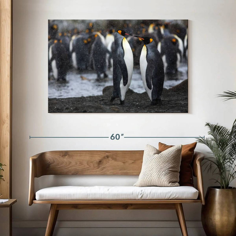 Brampt Penguin Romance, 32" H x 48" W