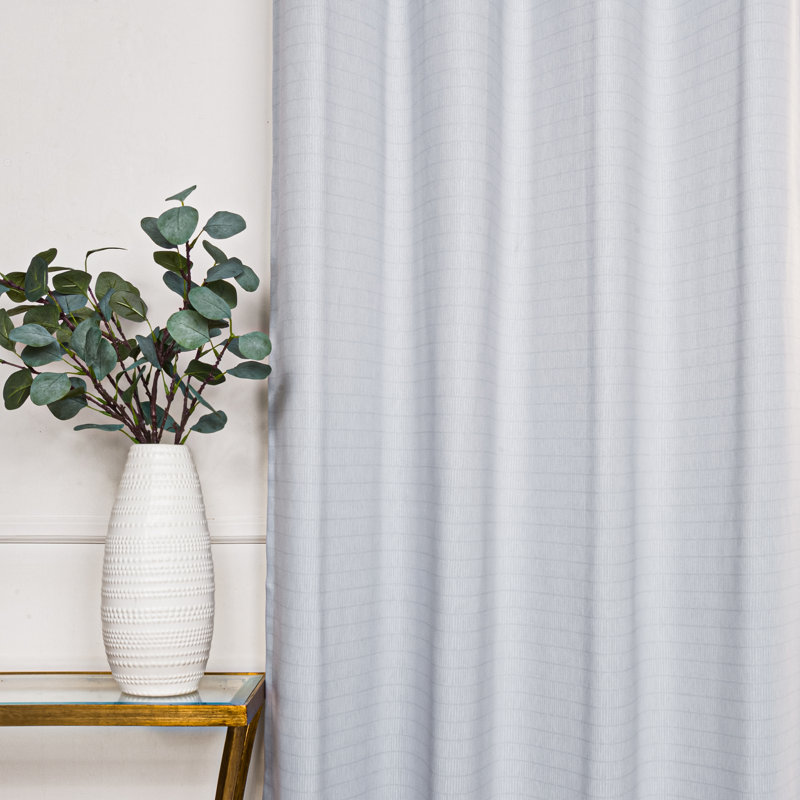 Kamontae Polyester Room Darkening Curtain Pair, 52" W x 96" L, Gray