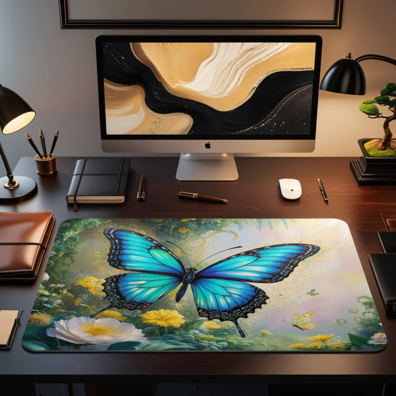 Polyester Desk Pad, 14.4x12.1