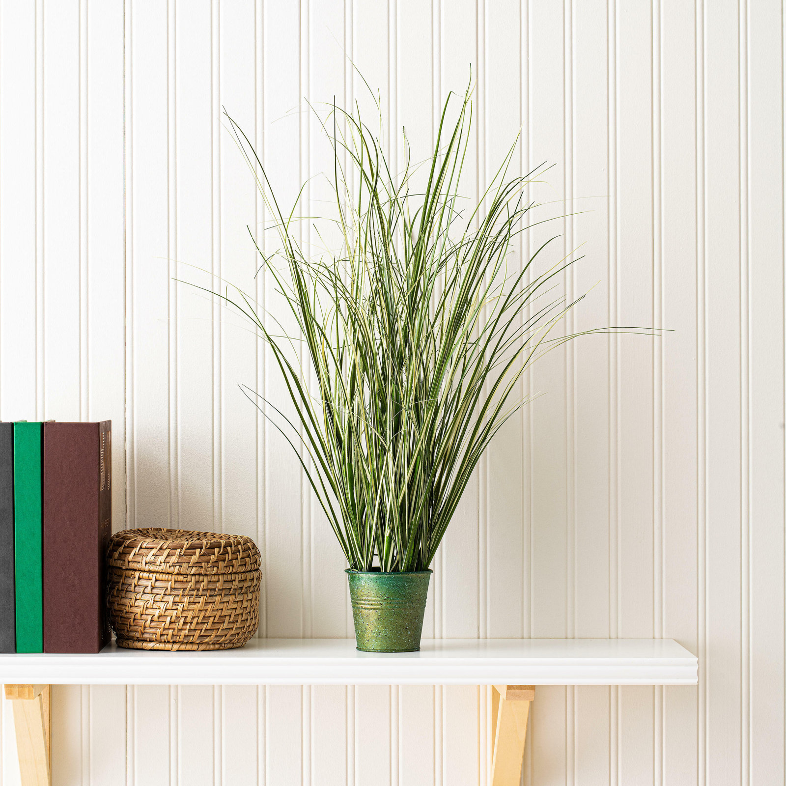 Grass Plant in Pot, 24" H x 19" W x 19" D