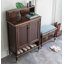 Armoire de rangement pour chaussures en bois massif 12 paires