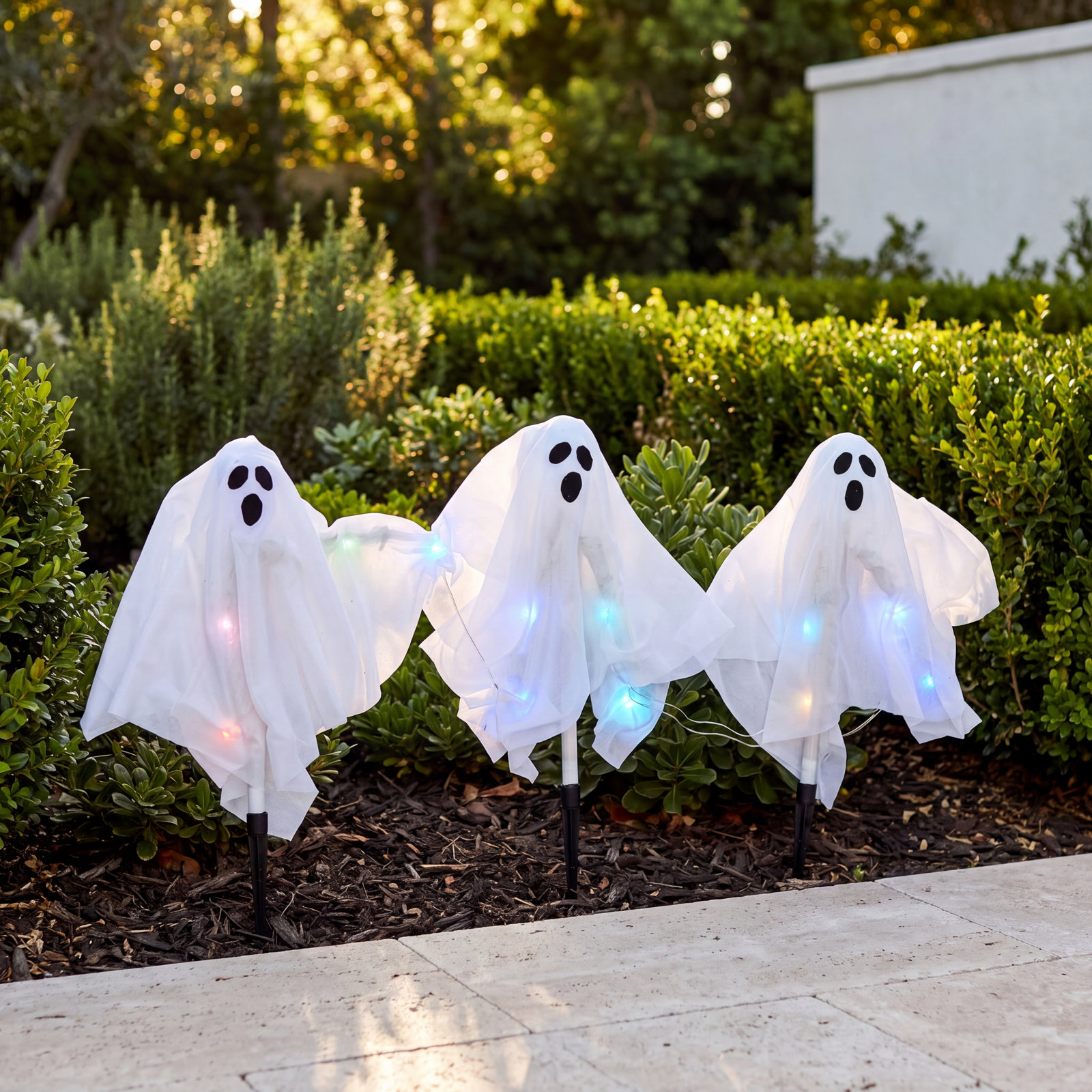 20" Halloween Lighted Ghost Path Stakes