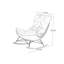 Chaise berçante Nordic