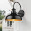 Applique murale d'extérieur de style grange à capteur de mouvement infrarouge de 13,5 po, lampe murale d'extérieur industrielle, paquet de 1-502505635