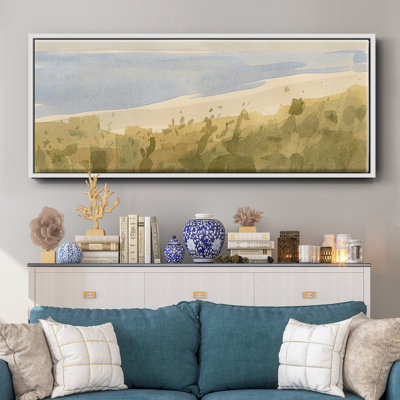 Brushy Coast II- Framed Canvas