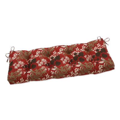 Montifleuri Sangria Water Resistant Outdoor 5 " Bench Seat Cushion
