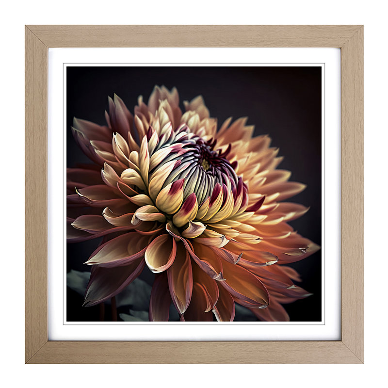 Single Picture Frame Print on Wood, Black