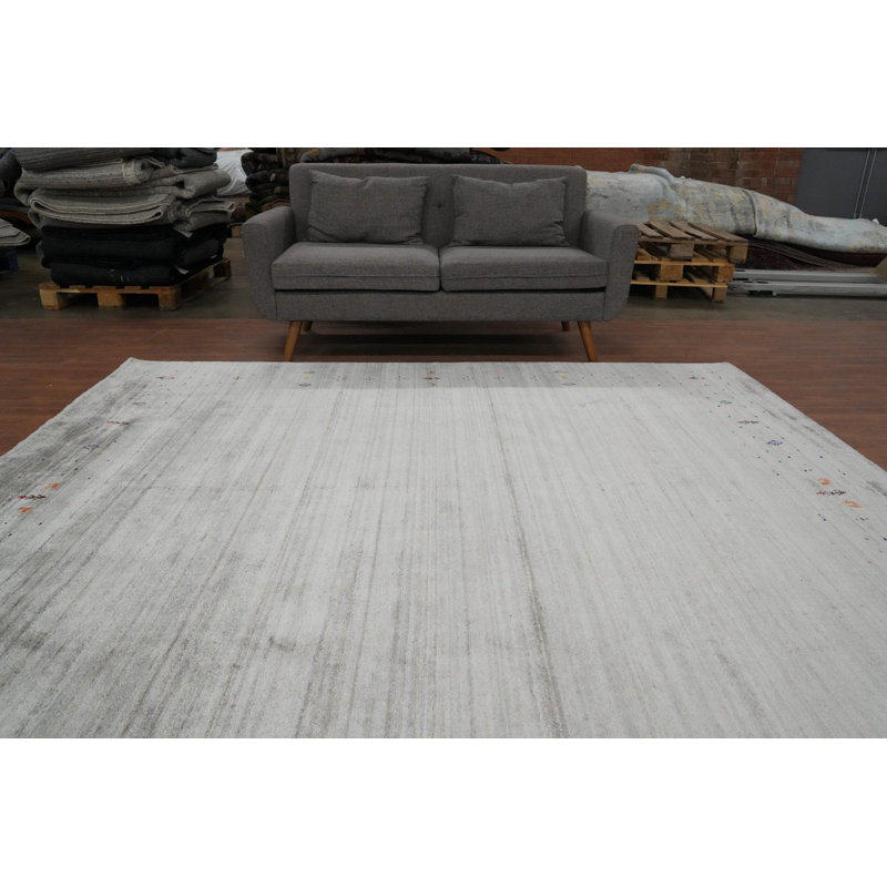 Tapis carré fait à la main de style Gabbeh 9 x 9