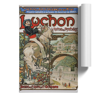 Luchon by Alphonse Mucha - Frameless Print