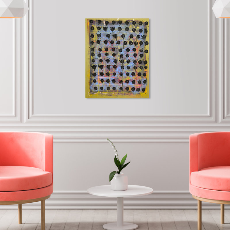 « xcix », impression sur toile tendue, H 20 po x l 16 po x 1,5 po