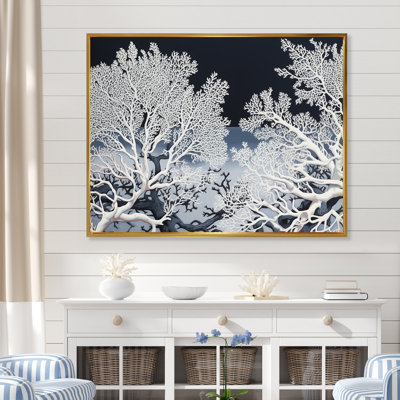 Abstrait coraux - art mural toile de corail sous l'eau