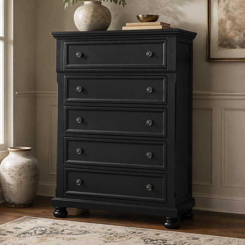 Mobilier de chambre à coucher décontracté style transitionnel 1pc