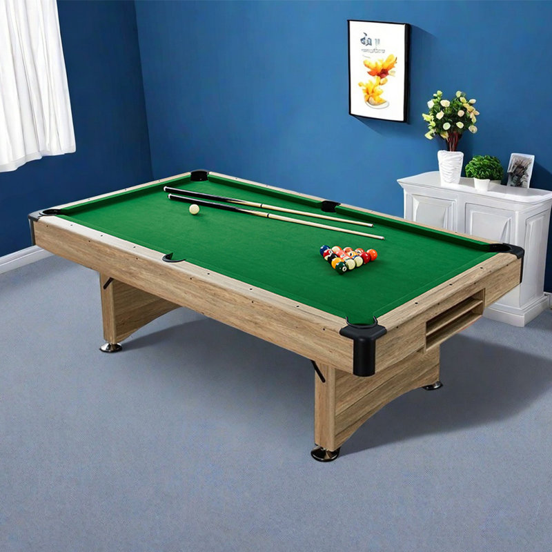 Folding Pool Table, Green, 31.5" H x 96" L x 54" W