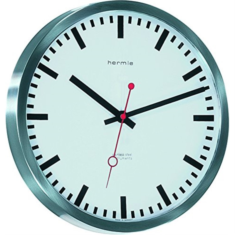 Metal Wall Clock, Sky Blue
