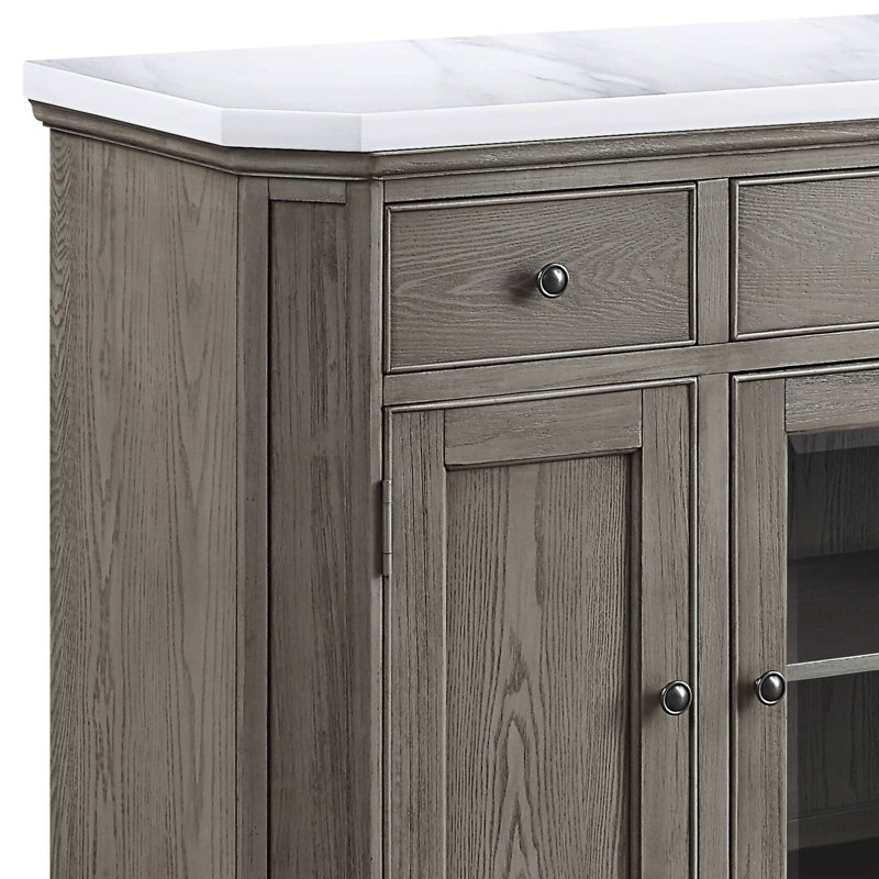 Lucais 2 - Door Server in White, Oak