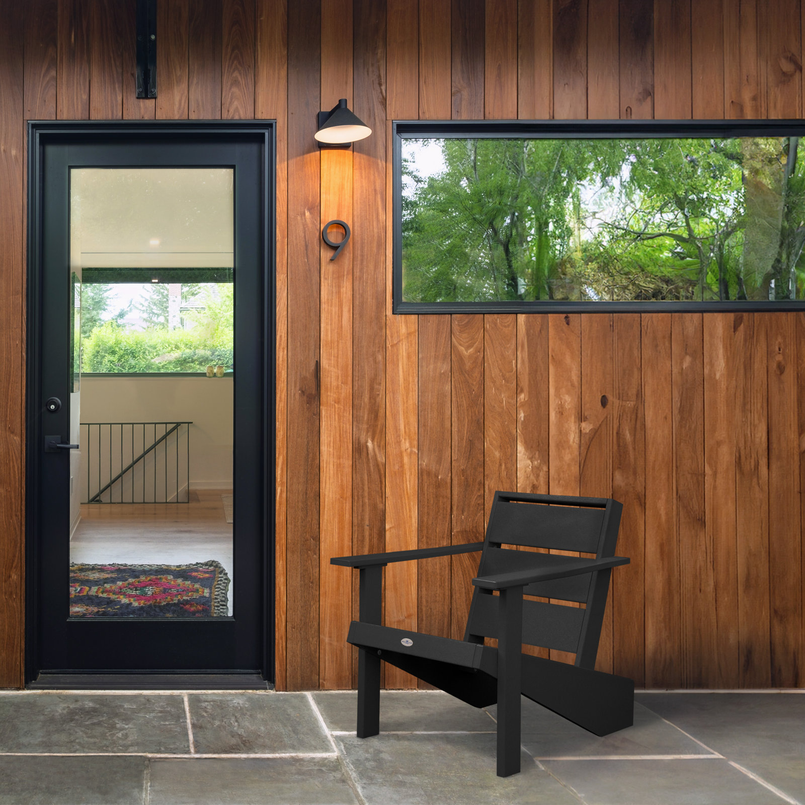 Adirondack Chair, Black Sand