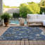 Tapis bleu intérieur / extérieur Lummus-1149648481