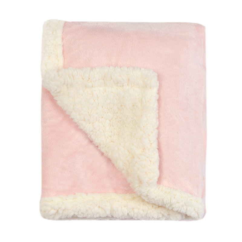 Couverture pour bébé en polyester Dilworth, Rose