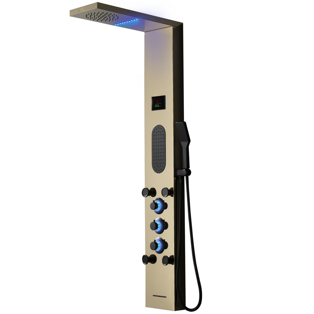 57.99'' Shower Panel with Dual Shower Head Greenspring 