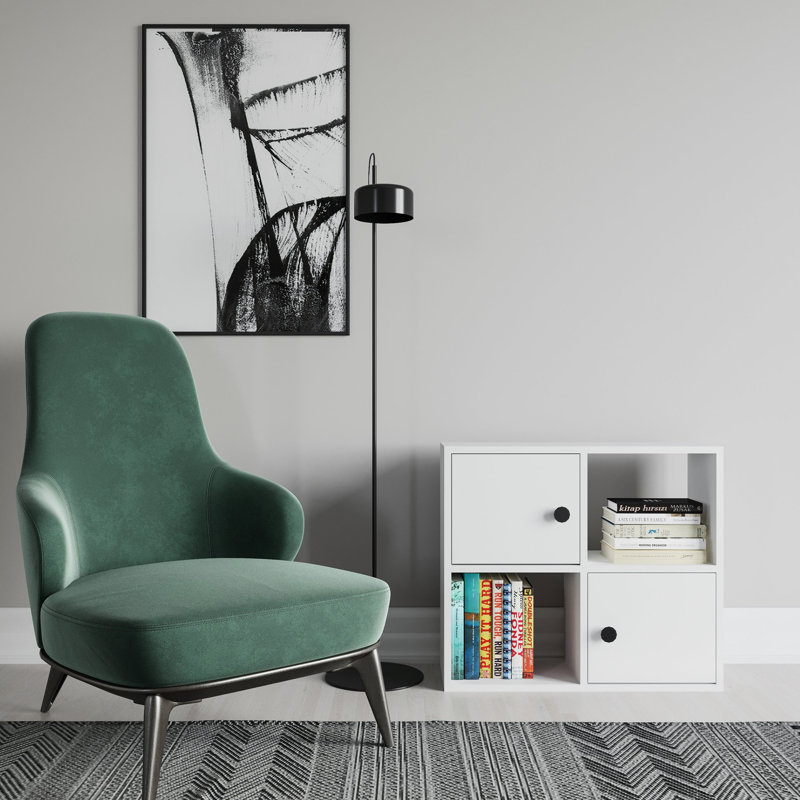 Tuttle 62.6cm H 72cm W Bookcase, White