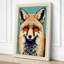 Frontal Fox Boho - Wrapped Canvas-667627274-667627277