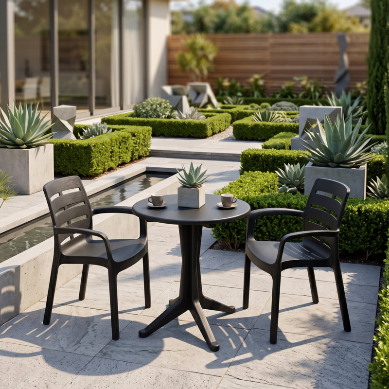 Plastic Patio Dining Set Table,