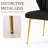 Modern Tufted Velvet Curved Back Dining Chair with Metal Legs-1119619463