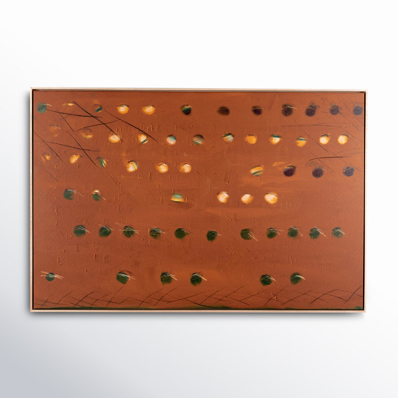 X Spot Rust Painting by Jamie Beckwith, 24" H x 36" W x 2" D