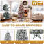 Arbre de Noël enneigé 7,5 pi-807302037