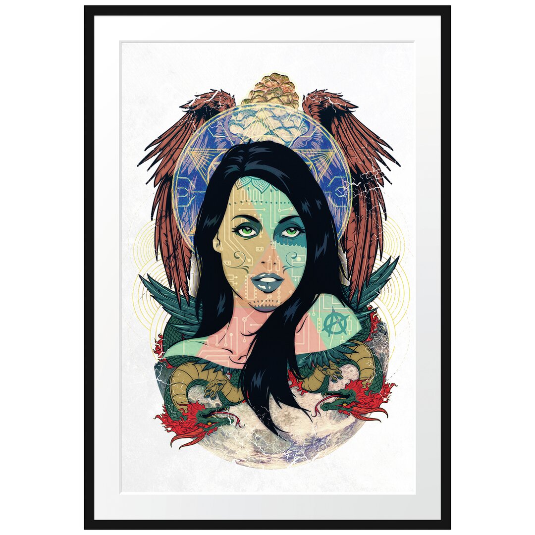 Gerahmtes Poster Moon Spirit Light