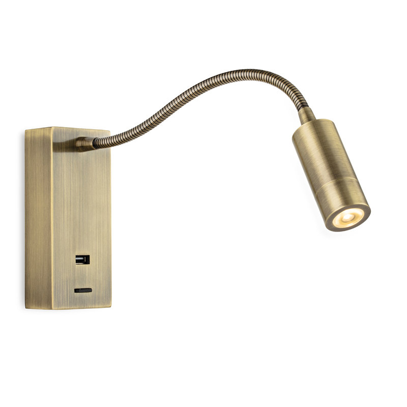 LED Spotlight, Antique Brass
